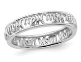 Sterling Silver Virgo Zodiac Astrology Ring Band