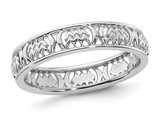 Sterling Silver Aquarius Zodiac Astrology Ring Band