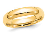 Mens Yellow Plated Sterling Silver 5mm Wedding Band Ring