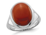 Sterling Silver Red Agate Ring