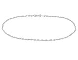 Singapore Chain Bracelet in Platinum (9 inches)