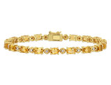 8.00 Carat (ctw) Yellow Citrine Bracelet in Sterling Silver