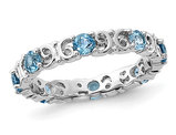 1.15 Carat (ctw) Blue Topaz Band Ring in Sterling Silver