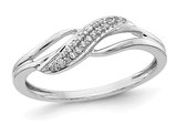 1/20 Carat (ctw) Diamond Ring in 14K White Gold