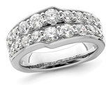 1.50 Carat (ctw SI1-SI2, G-H) Lab-Grown Diamond Ring in 14K White Gold