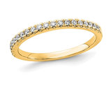 1/5 Carat (ctw E-F, VS1-VS2) Lab-Grown Diamond Wedding Band Ring in 14K Yellow Gold