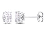1.20 Carat (ctw) Aquamarine Oval Stud Earrings in Sterling Silver
