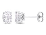 1.20 Carat (ctw) Aquamarine Oval Stud Earrings in Sterling Silver