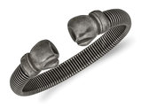 Stainless Steel Gun Metal Boxing Gloves Cuff Bangle Bracelet