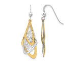 Sterling Silver Two-Tone Dangle Earrings