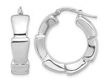 Sterling Silver Polished Hoop Earrings