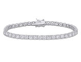 9.49 Carat (ctw) Lab-Created Moissanite Tennis Bracelet in Sterling Silver