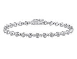 1/4 Carat (ctw) Diamond Tennis Bracelet in Sterling Silver