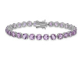 12.75 Carat (ctw) Amethyst Bracelet in Sterling Silver