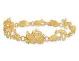 14K Yellow Gold Noah's Ark Charm Bracelet (7.00 inches) 