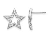 1/2 Carat (ctw SI1-SI2, G-H-I) Lab-Grown Diamond Star Earrings in 14K White Gold