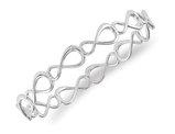 Sterling Silver Infinity Slip-On Bangle Bracelet
