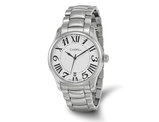 Chisel Stainless Steel White Dial Analog Watch with Steel Band