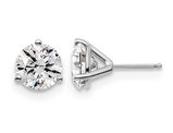 5.00 Carat (ctw G-H, VS2-SI1) Lab-Grown Diamond Solitaire Stud Earrings in 14K White Gold