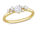 1/2 Carat (ctw H-I, I1-I2) Diamond Ring in 14K Yellow Gold