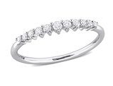 1/5 Carat (ctw) Diamond Wedding Semi-Eternity Ring in 14k White Gold