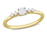 1/3 Carat (ctw I1-I2, H-I) Diamond Ring in 14K Yellow Gold