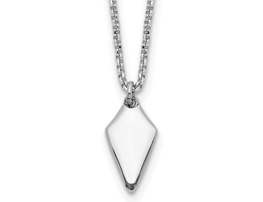 Sterling Silver Arrowhead Necklace with Chain (16.5 Inches)