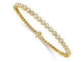 3.00 Carat (ctw SI1-SI2, G-H) Lab-Grown Diamond Tennis Bracelet in 14K Yellow Gold