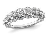 2/3 Carat (ctw VS2-SI1, G-H) Lab-Grown Diamond Ring in 14K White Gold