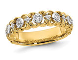 1/4 Carat (ctw VS2-SI1, G-H) Lab-Grown Diamond Band Ring in 14K Yellow Gold (SIZE  7)