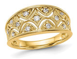 1/4 Carat (ctw I1-I2) Diamond Ring in 14K Yellow Gold (SIZE 7)