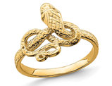 14K Yellow Gold Snake Slither Ring (size 7)