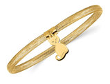 14K Yellow Gold Cat Mesh Stretch Bracelet