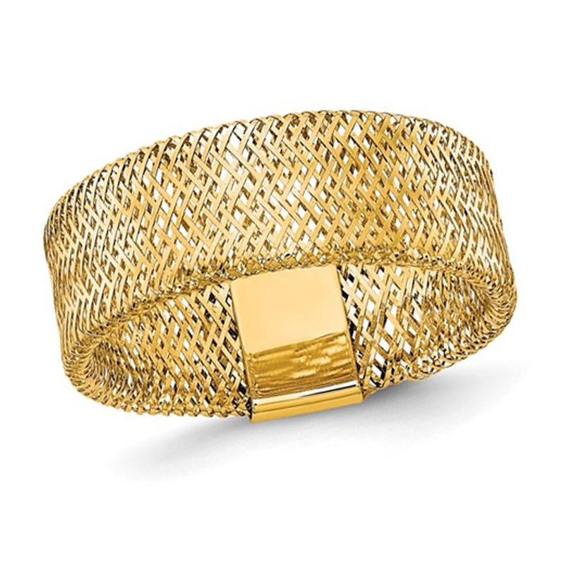 14K Yellow Gold Stretch Ring (SIZE 7) | eBay