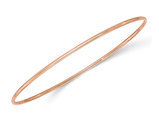 14K Rose Pink Gold Polished Slip-on Bangle Bracelet (1.5mm)
