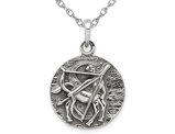 Sterling Silver SAGITARIUS Charm Zodiac Astrology Pendant Necklace with Chain