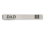 Men's DAD Tie Bar in Polished Enameled Stainless Steel