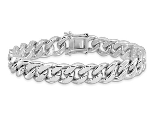 Men's Sterling Silver Curb Chain Bracelet 8.5 Inches