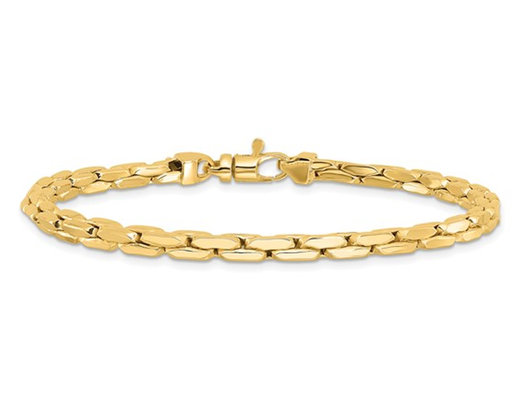 Men's 14K Yellow Gold Fancy Link Bracelet (8.25 Inches)