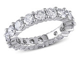 3.00 Carat (ctw Color H-I, I1-I2) Full Eternity Band Ring in 14K White Gold (SIZE 7)