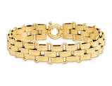 Ladies 14K Yellow Gold Polished Basket Weave Bracelet (8 Inches)