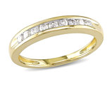 1/4 Carat (ctw) Diamond Wedding Band Ring in 10K Yellow Gold