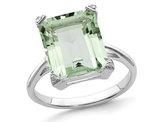5.45 Carat (ctw) Green Quartz Ring in Sterling Silver