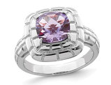 2.25 Carat (ctw) Pink Quartz Ring in Sterling Silver