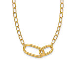 14K Yellow Gold Polished Fancy Link Necklace (18 inches)
