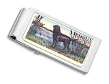 Men's Labrador In Reeds Money Clip