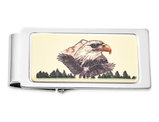 Men's Eagle Portrait Hinged Money Clip