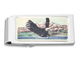 Men's Eagle Landing Hinged Money Clip