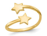10K Yellow Gold Star Toe Ring