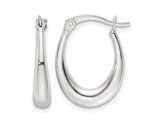 Classic Polished Sterling Silver Hoop Earrings